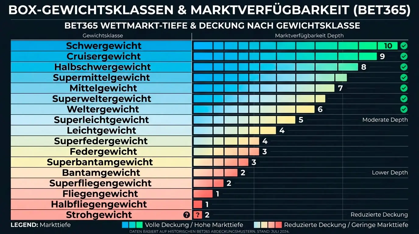 Bet365 Boxen Markttiefe – Vergleich der verfügbaren Wettmärkte für verschiedene Boxveranstaltungen und Gewichtsklassen