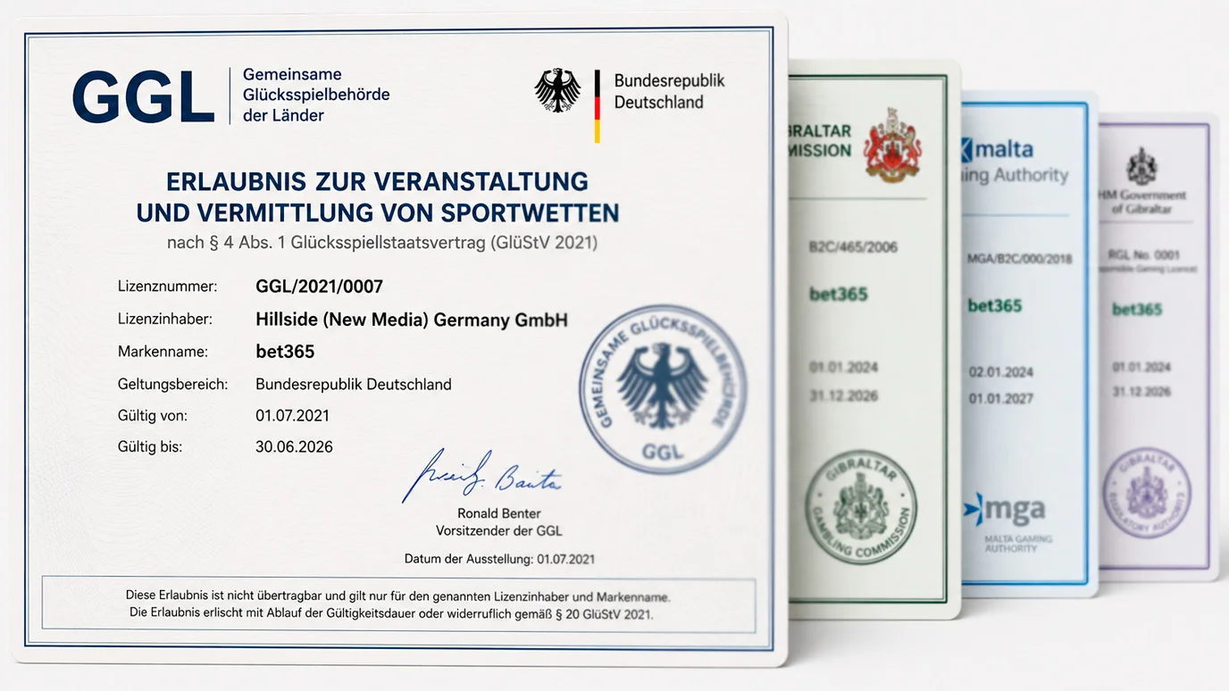Bet365 GGL-Lizenzstatus für deutsche Sportwetter – Bet365 als lizenzierter Anbieter auf der GGL-Whitelist für Boxwetten in Deutschland
