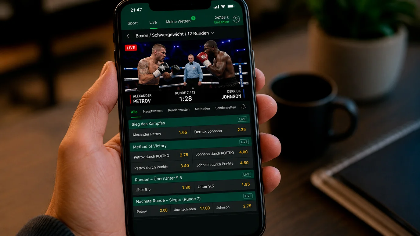 Bet365 Live-Wetten-Plattform für Boxkämpfe – Live-Streaming und In-Play-Märkte für deutsche Sportwetter in der Praxisanwendung
