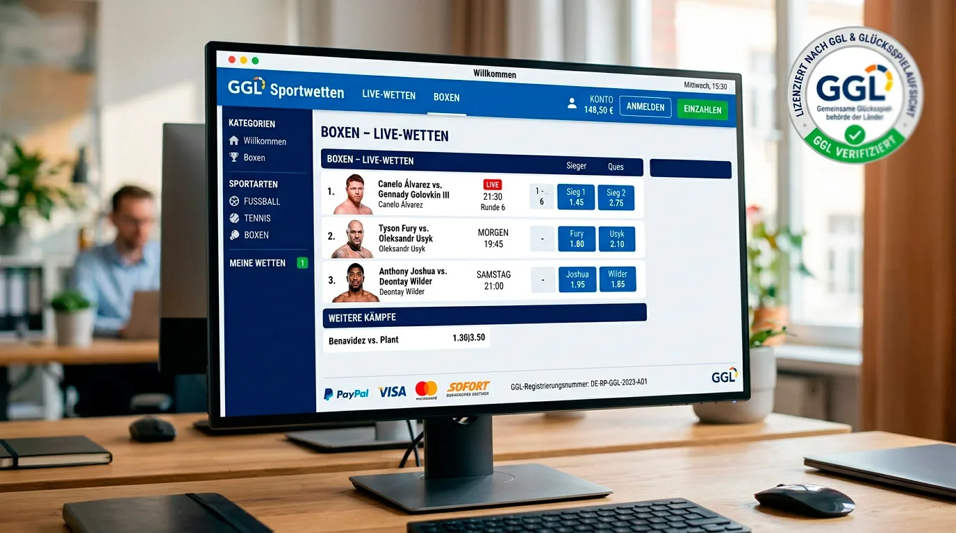Boxen Wettanbieter Vergleich 2026 – lizenzierte GGL-Buchmacher für Boxkämpfe in Deutschland