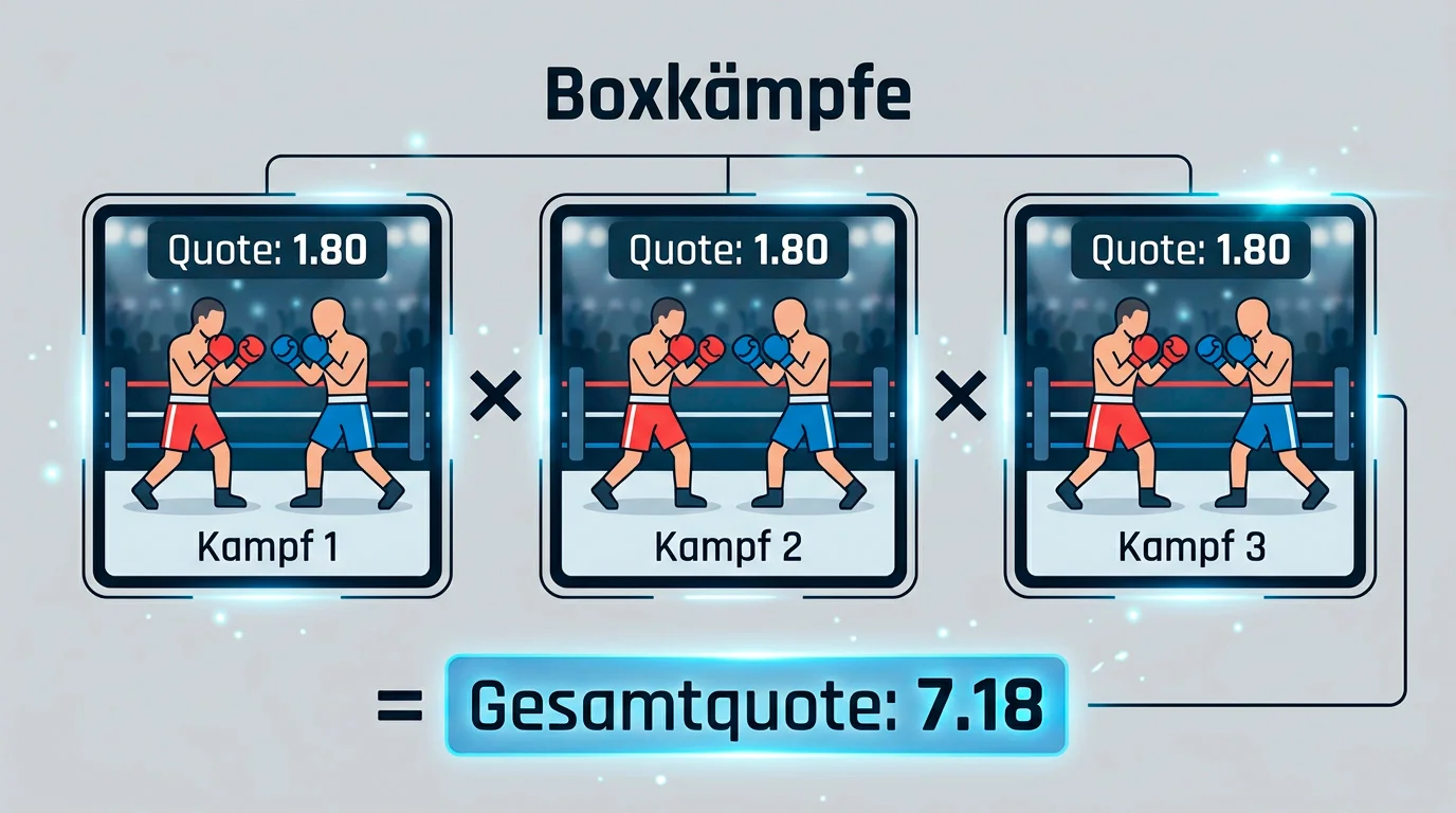 Kombi-Wetten beim Boxen – Quotenmultiplikation und Risikomanagement für Akkumulatoren