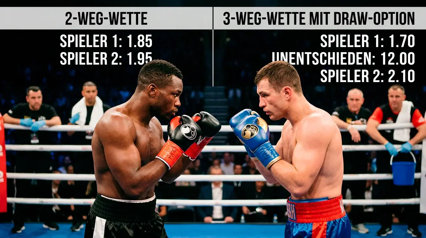 2-Weg- und 3-Weg-Siegwette beim Boxen – Unterschiede in Quotenlogik und Abrechnungsregeln