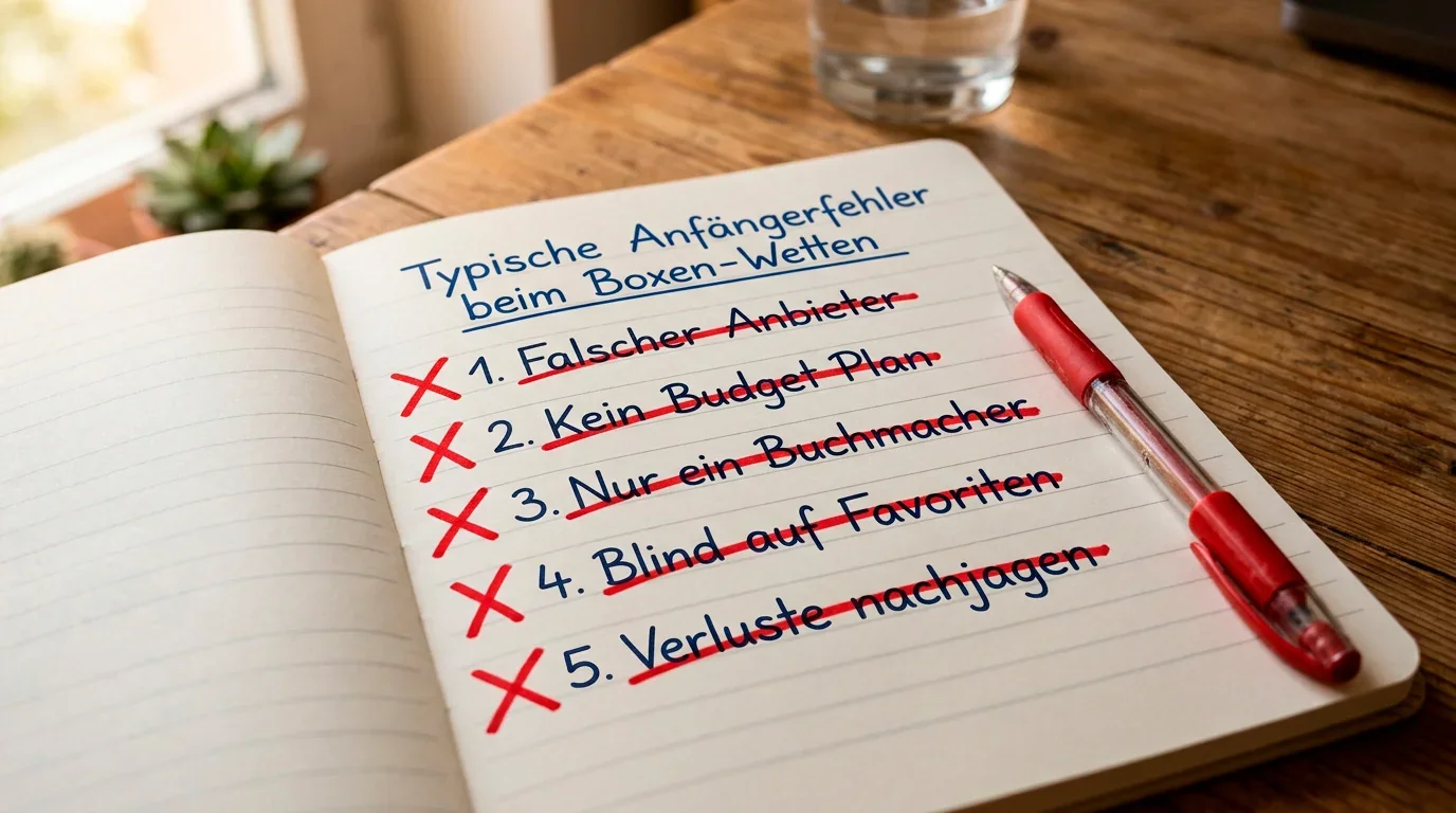 Anfängerfehler beim Boxen Wetten vermeiden Budget Wettauswahl Quotenvergleich Risikomanagement