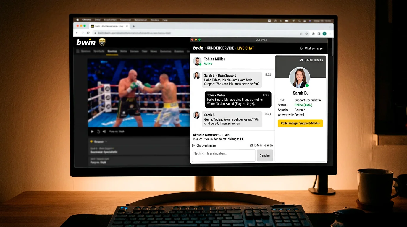Bwin deutschsprachiger Kundensupport und Plattformstabilität bei Live-Boxkämpfen – Erreichbarkeit und technische Zuverlässigkeit im Test