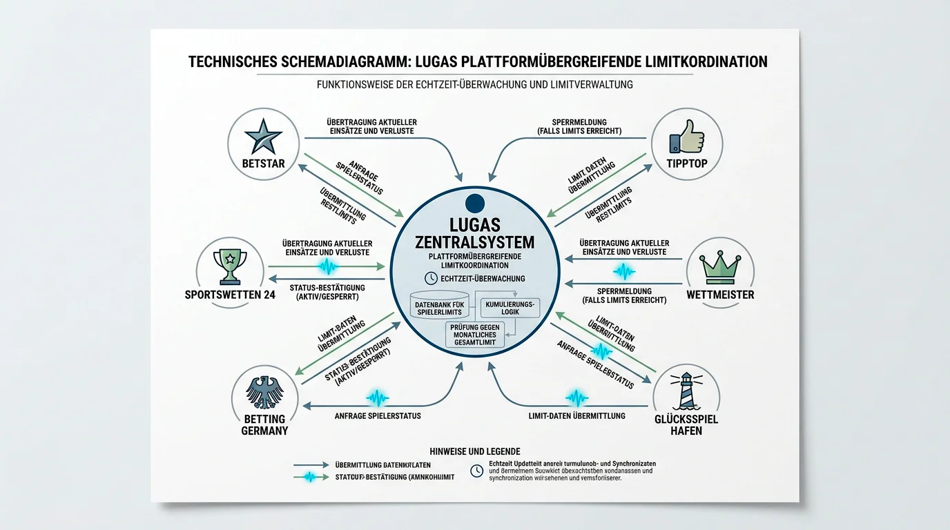 LUGAS-System Funktionsweise – technische Durchsetzung des anbieterübergreifenden Einzahlungslimits