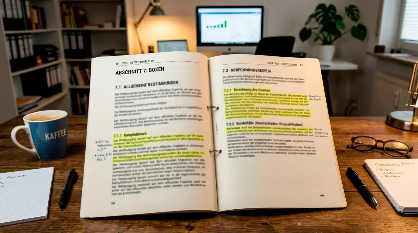 Buchmacher Abrechnungsregeln KO TKO Wette beim Boxen Unterschiede im Vergleich