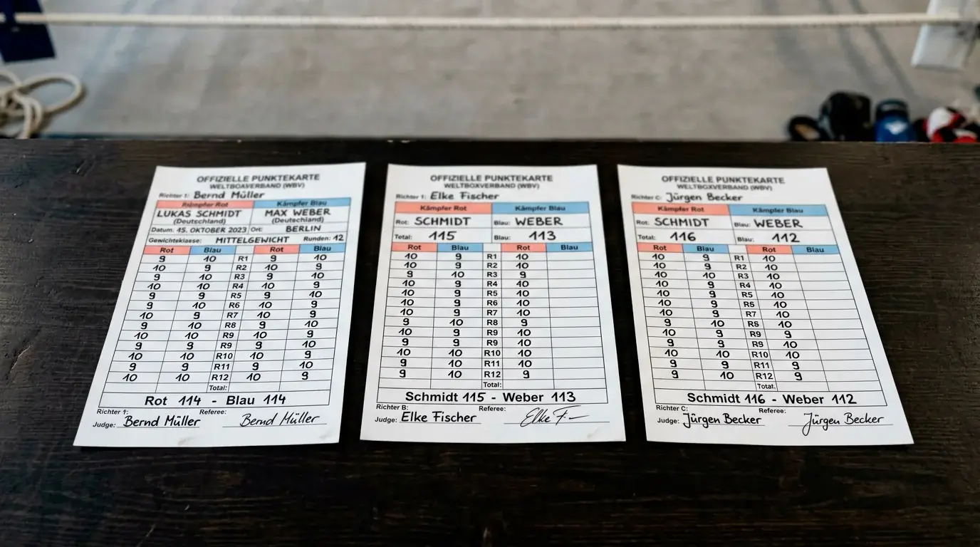 Profiboxen Punktesystem Scorecards erklärt für Sportwetter im deutschen Wettmarkt
