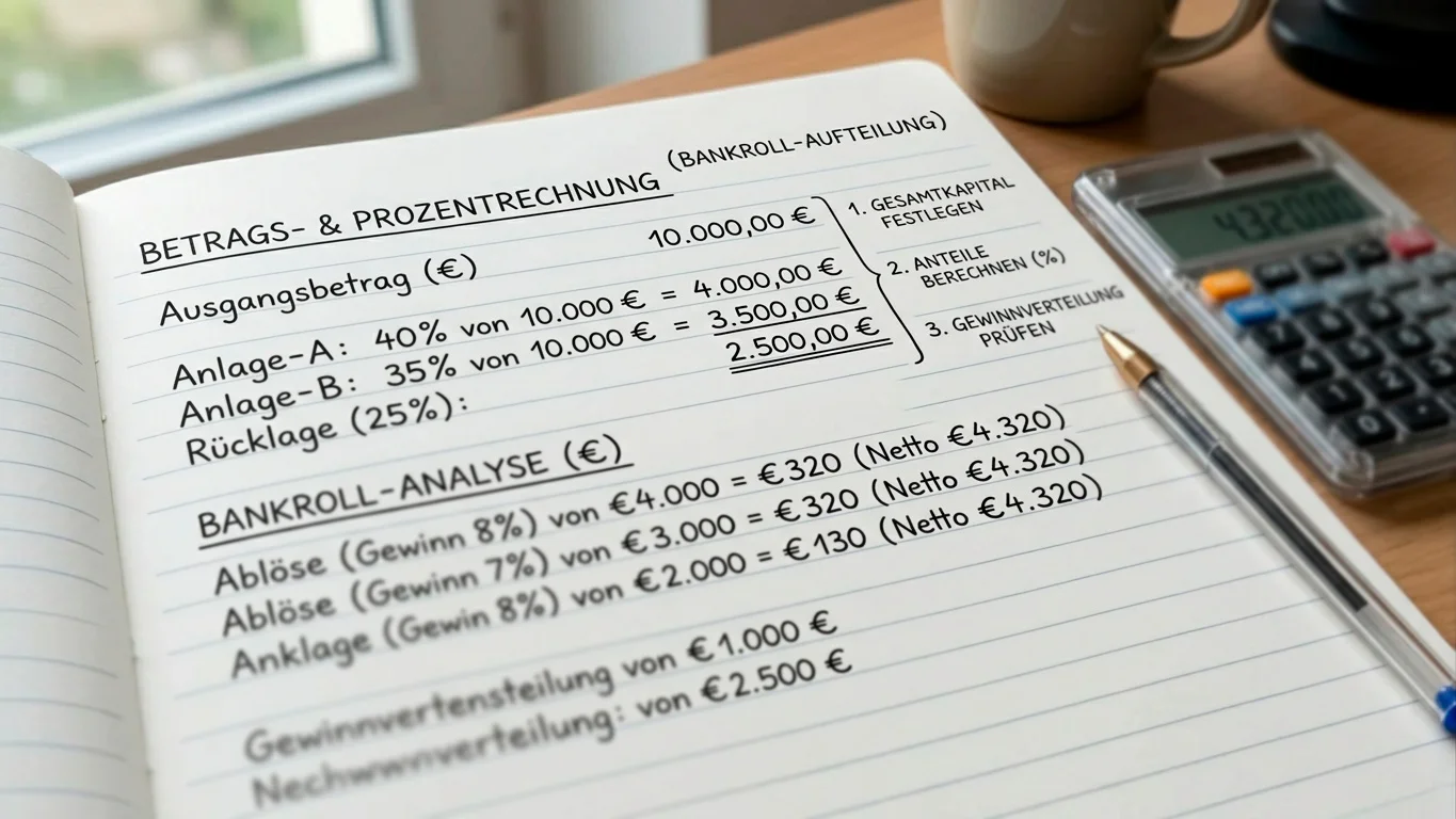 Einsatzkalkulation Rundenwette Boxen Bankroll Schritte Schritt für Schritt