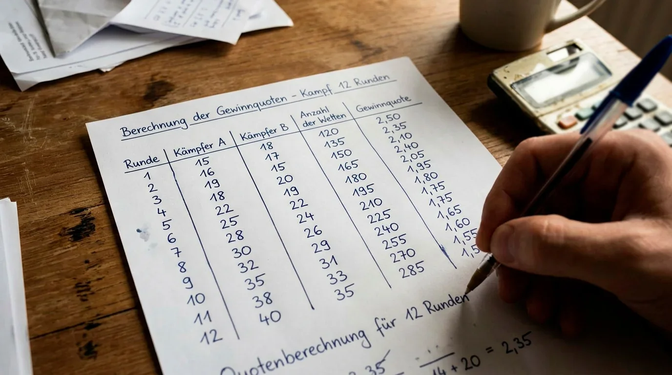 Exakte Rundenwette Boxen Quotenspannen 15 bis 40 realistisch erklärt
