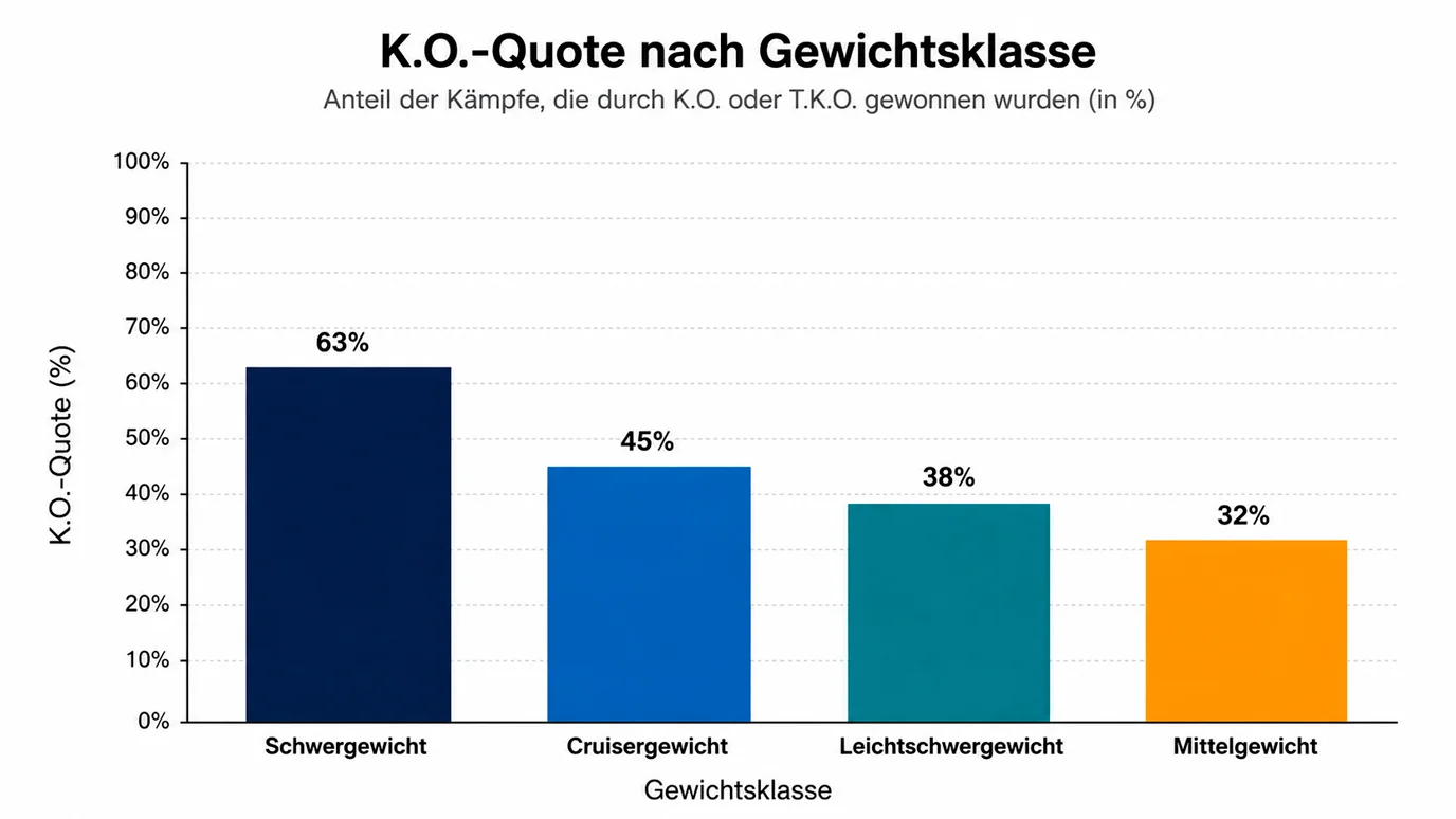 KO-Rate Schwergewicht Boxen Analyse für Sportwetter Wettmarkt Entscheidungsgrundlage