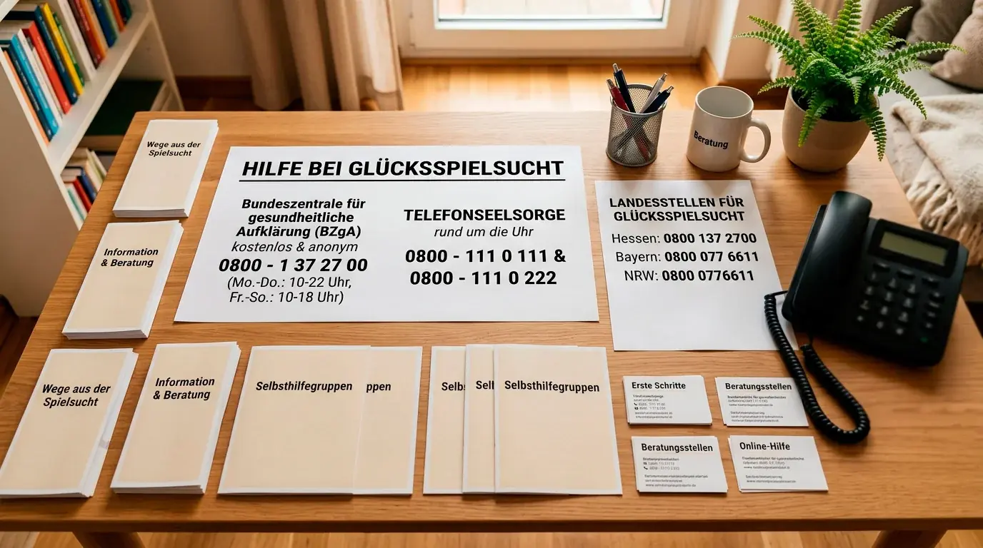 Vertrauenswürdige Hilfsangebote bei Spielsucht und Wettsucht in Deutschland für Sportwetter