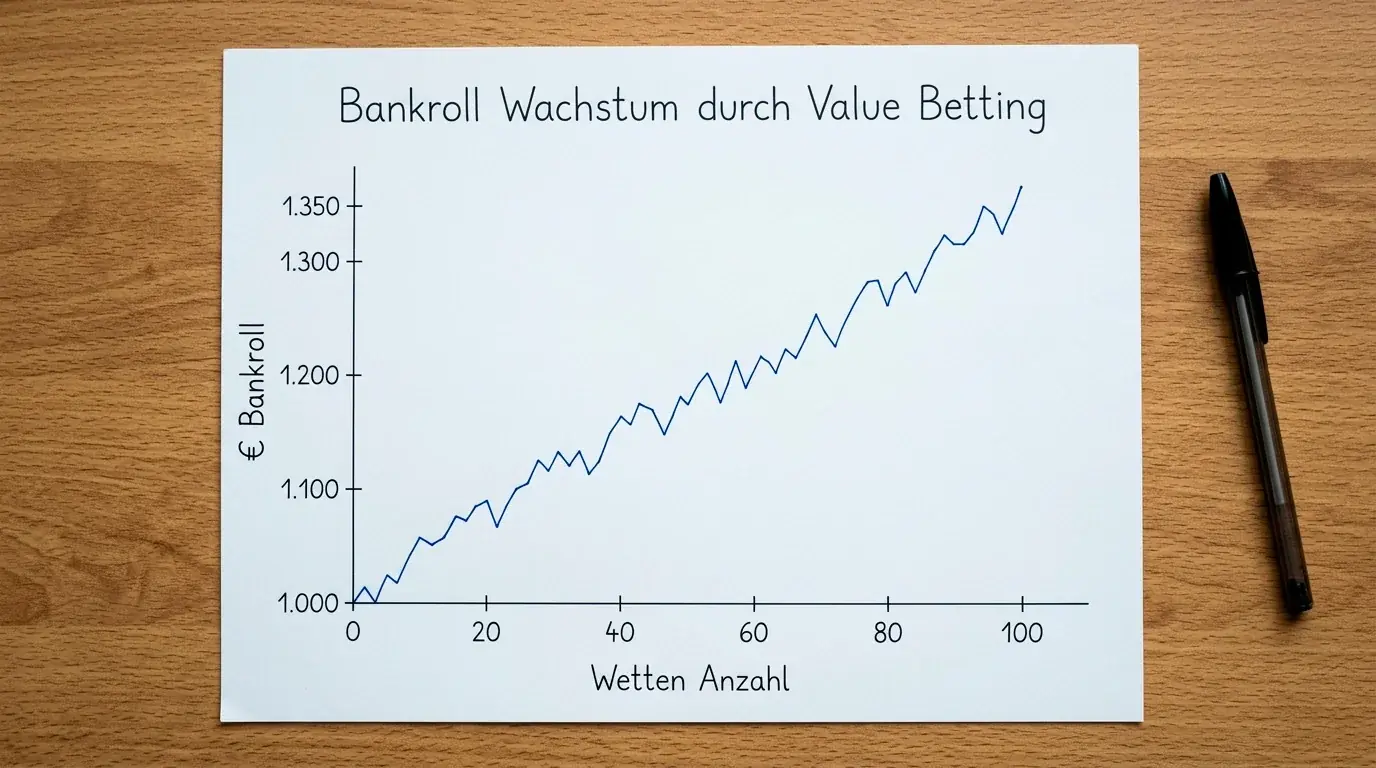 Langfristiges Value Betting Boxen Bankroll Wachstum Dokumentation ROI Sportwetter