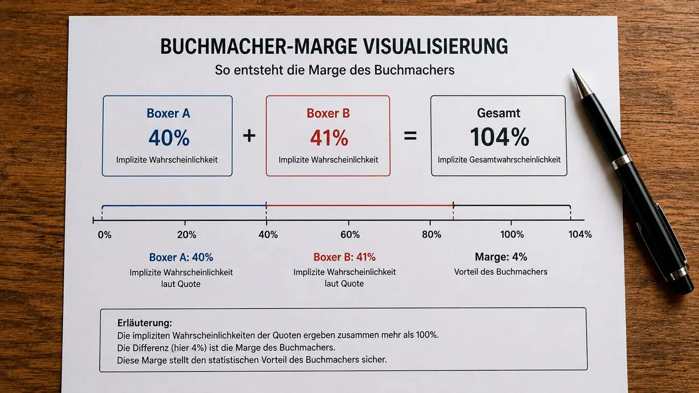 Buchmachermarge beim Boxen Wetten Overround Berechnung Value Betting Grundlage