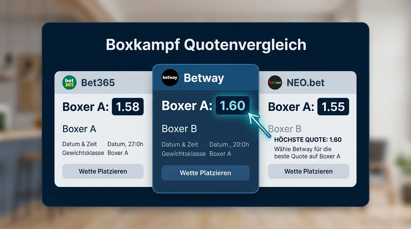 Quotenvergleich mehrere Buchmacher Value Bet Boxen beste Quote finden Sportwetter